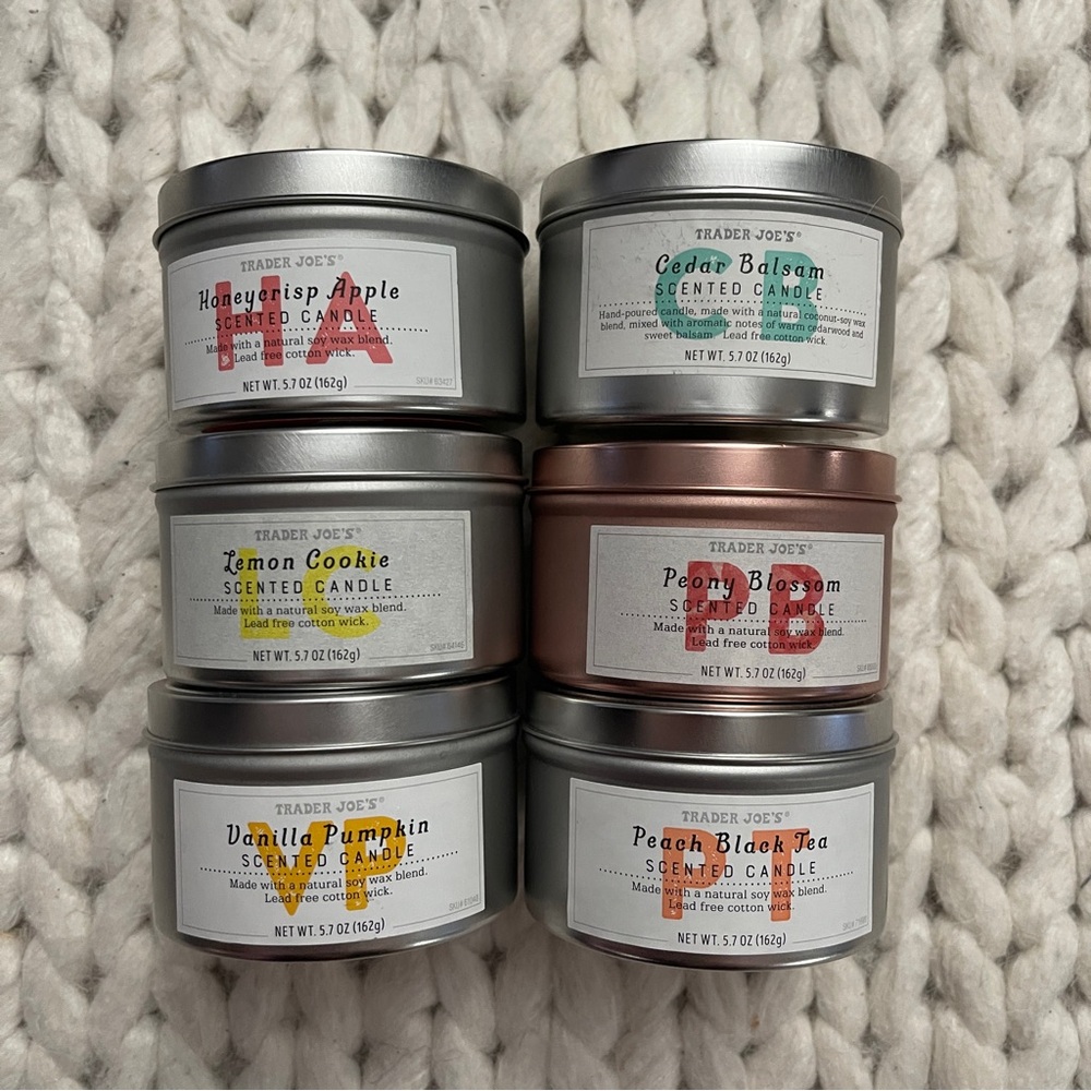Trader Joe’s Candles (set of 6 - used)